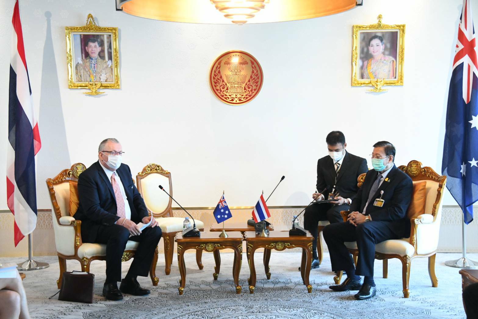 The President of the Senate Welcomed the Ambassador of Australia to Thailand To Bid Farewell on the Occasion of the Completion of His Term (20 May 2022)