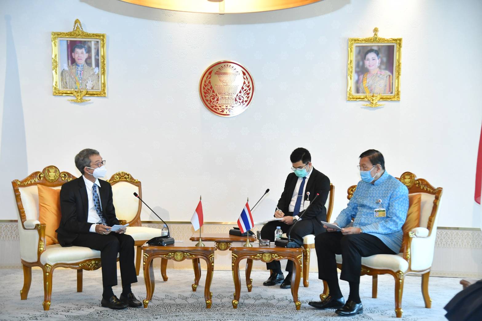 H.E. Mr. Rachmat Budiman Ambassador of the Republic of Indonesia to Thailand Paid a Courtesy Call on the President of the Senate (Tuesday 14th June 2022)