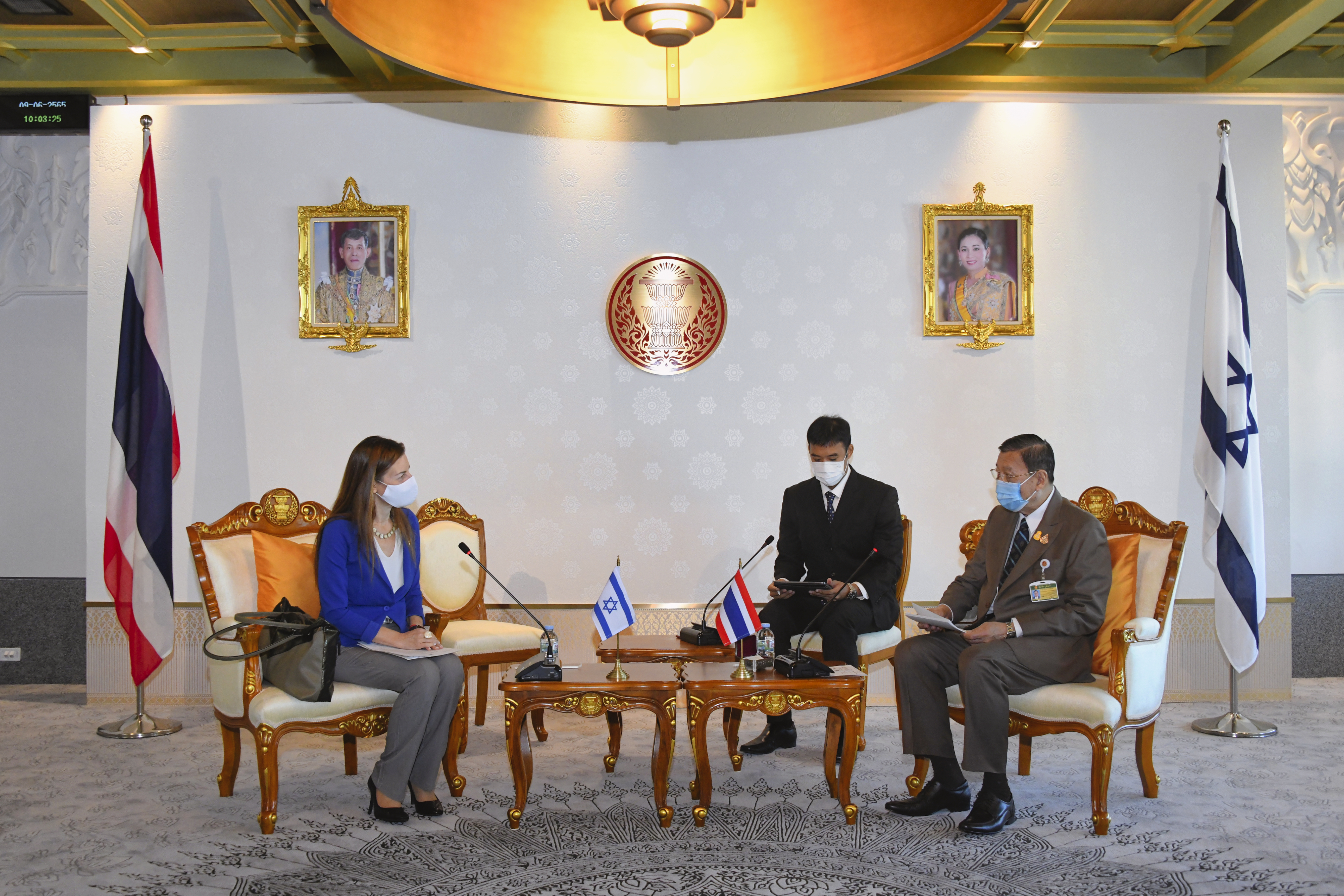 H.E. Ms. Orna Sagiv, Ambassador of the State of Israel to Thailand Paid a Courtesy Call on the President of the Senate (9 June 2022)