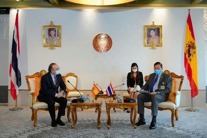 Ambassador of the Kingdom of Spain to Thailand Paid a Courtesy Call on the President of the Senate (Friday 30 September 2022)