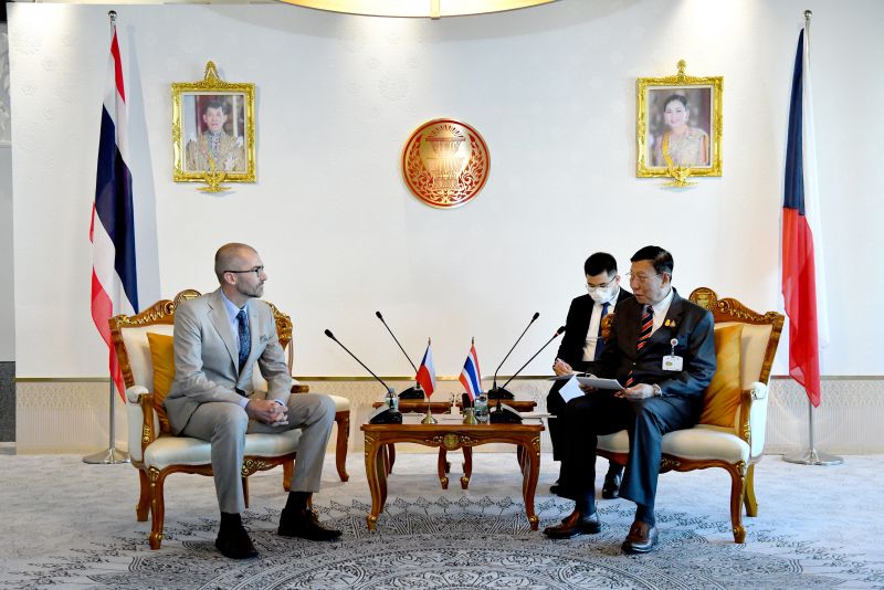 President of the Seante Welcomed H.E. Mr. Pavel Pitel, Amassador of the Czech Republic to Thailand On Thursday 8 December 2022