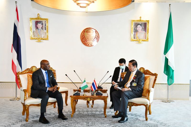 ประธานวุฒิสภาให้การรับรองเอกอัครราชทูตสหพันธ์สาธารณรัฐไนจีเรียประจำประเทศไทย  เมื่อวันที่ ๓๐ มกราคม ๒๕๖๖