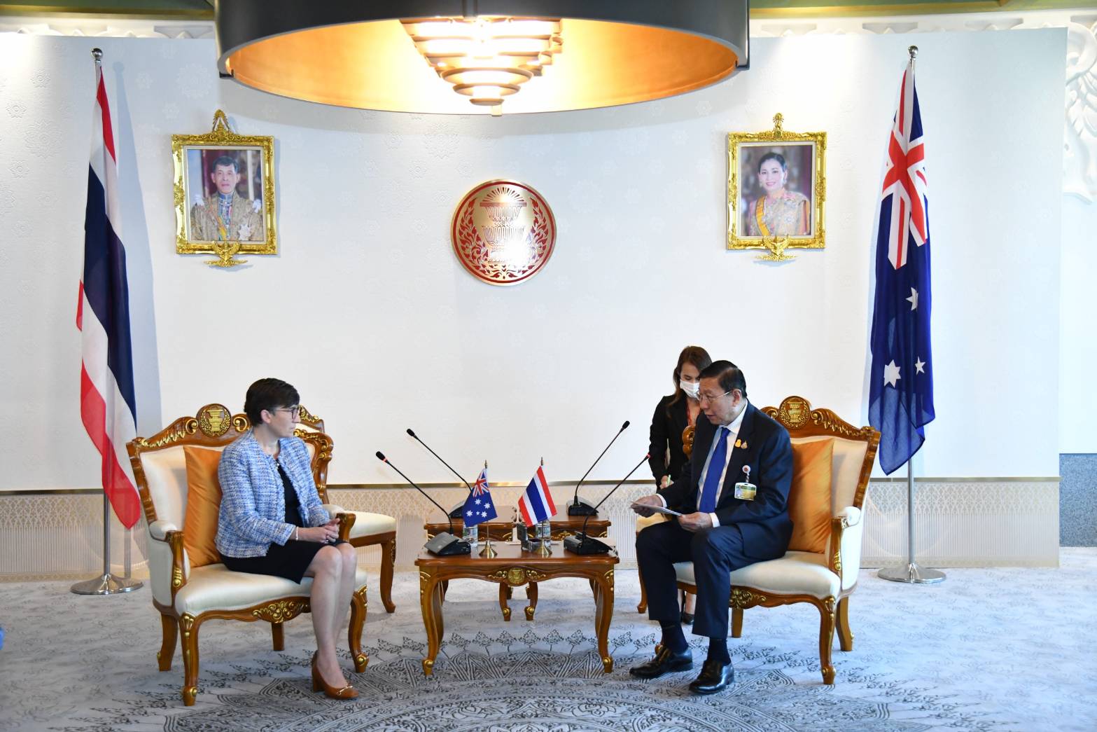President of the Senate Welcomed H.E. Ms. Angela Jane Macdonald Ambassador of the Commonwealth of Australia to Thailand on Friday 20 January 2023
