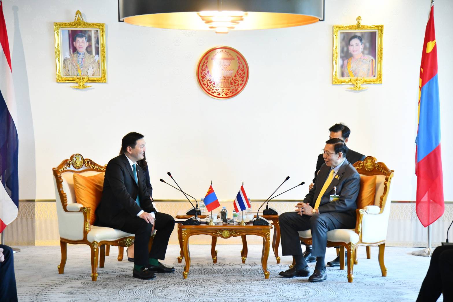 The President of the Senate Welcomed Hon. Mr. Ganzorig Temuulen Deputy Chair of Mongolia - Thailand Parliamentarians' Group and Chairman of the Standing Committee on Budget On the Official Visit as Guest of the Thai Parliament On 11 March 2024