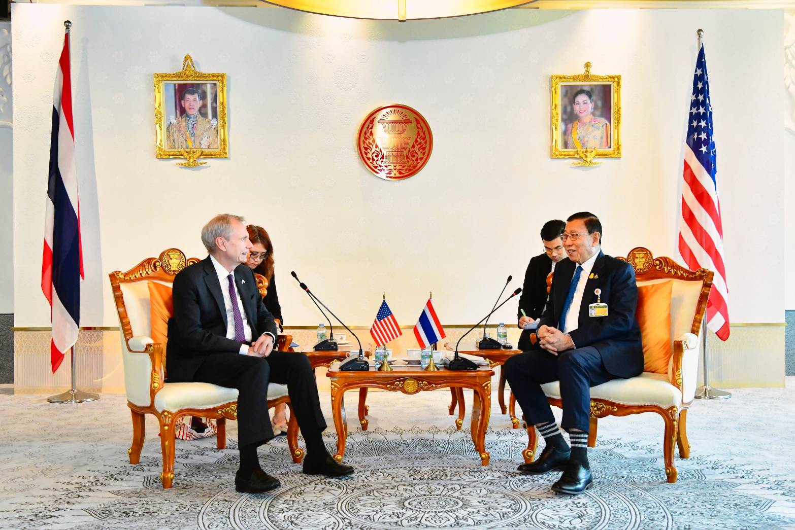 The President of the Senate Welcomed the Ambassador of the United States of America to Thailand on the Occasion of Consulting on Official Matters on 8 May 2024