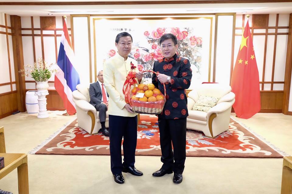 The First-Vice President of the National Legislative Assembly of Thailand attended the Spring Festival Celebration at the Chinese Embassy (Feb 3, 2019)