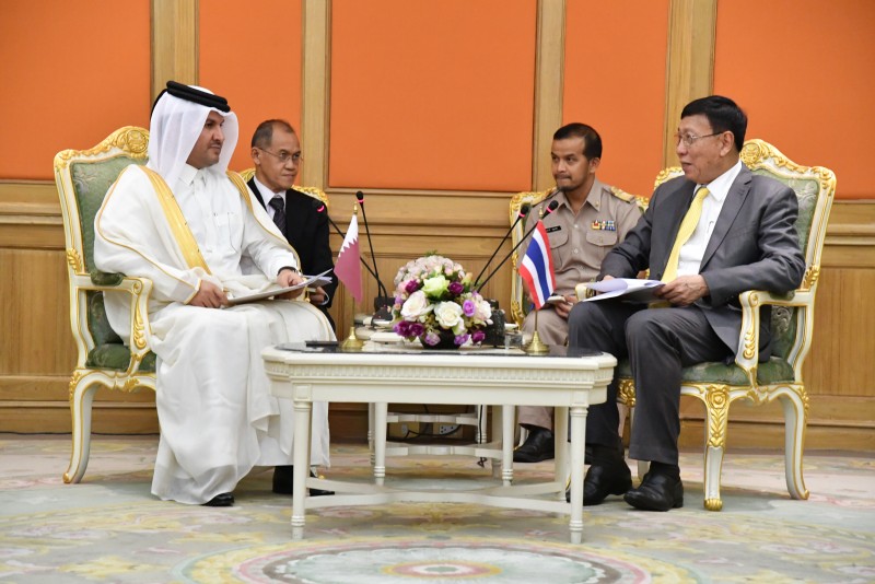 Ambassador of the State of Qatar to Thailand Paid a Courtesy Call on the President of the National Legislative Assembly (Feb 11, 2019)