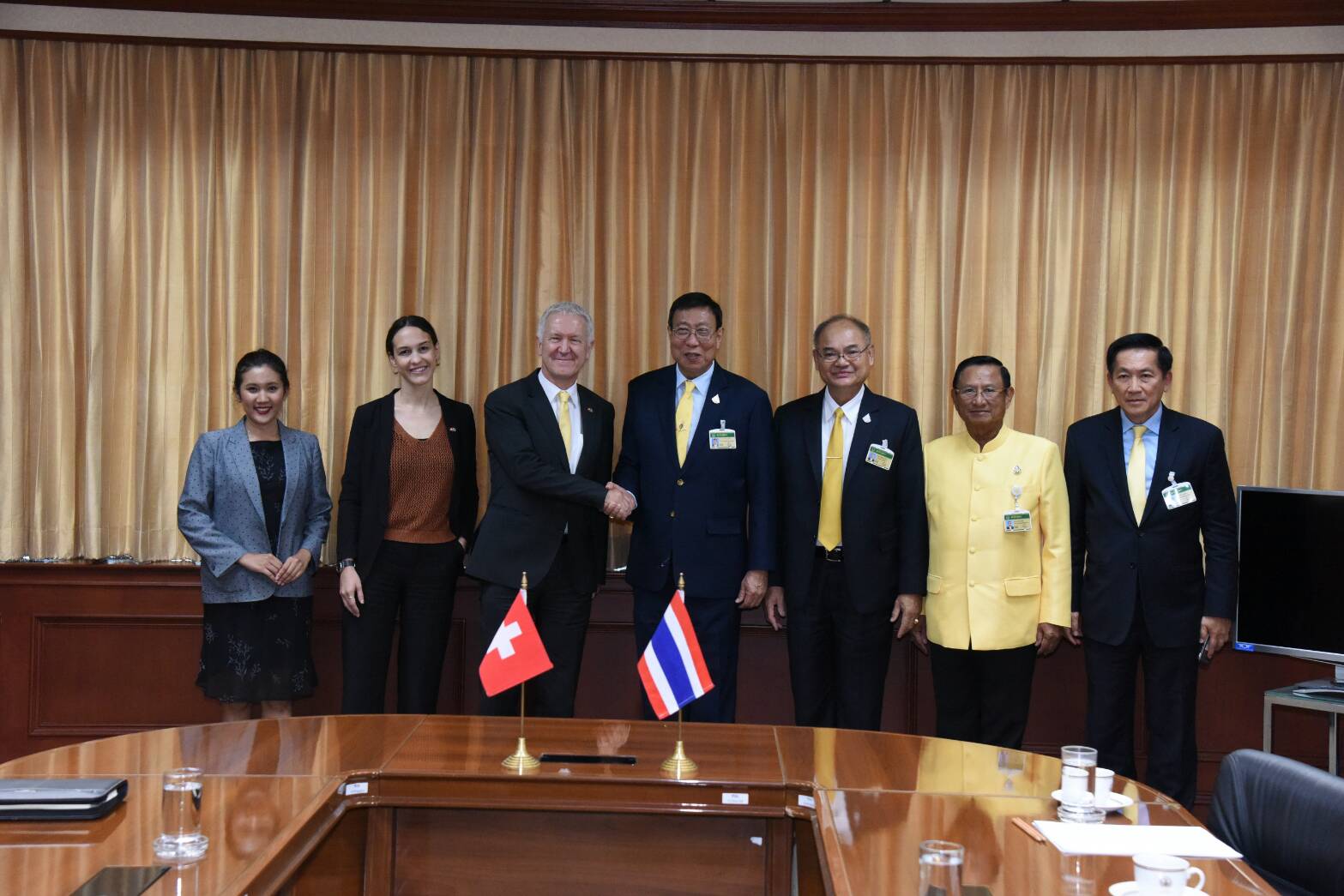 H.E. Mr. Ivo Sieber, Ambassador Extraordinary and Plenipotentiary of Swiss Confederation to Thailand, Paid a Courtesy Call to the President of the Senate upon the Completion of his Term (26 July 2019)