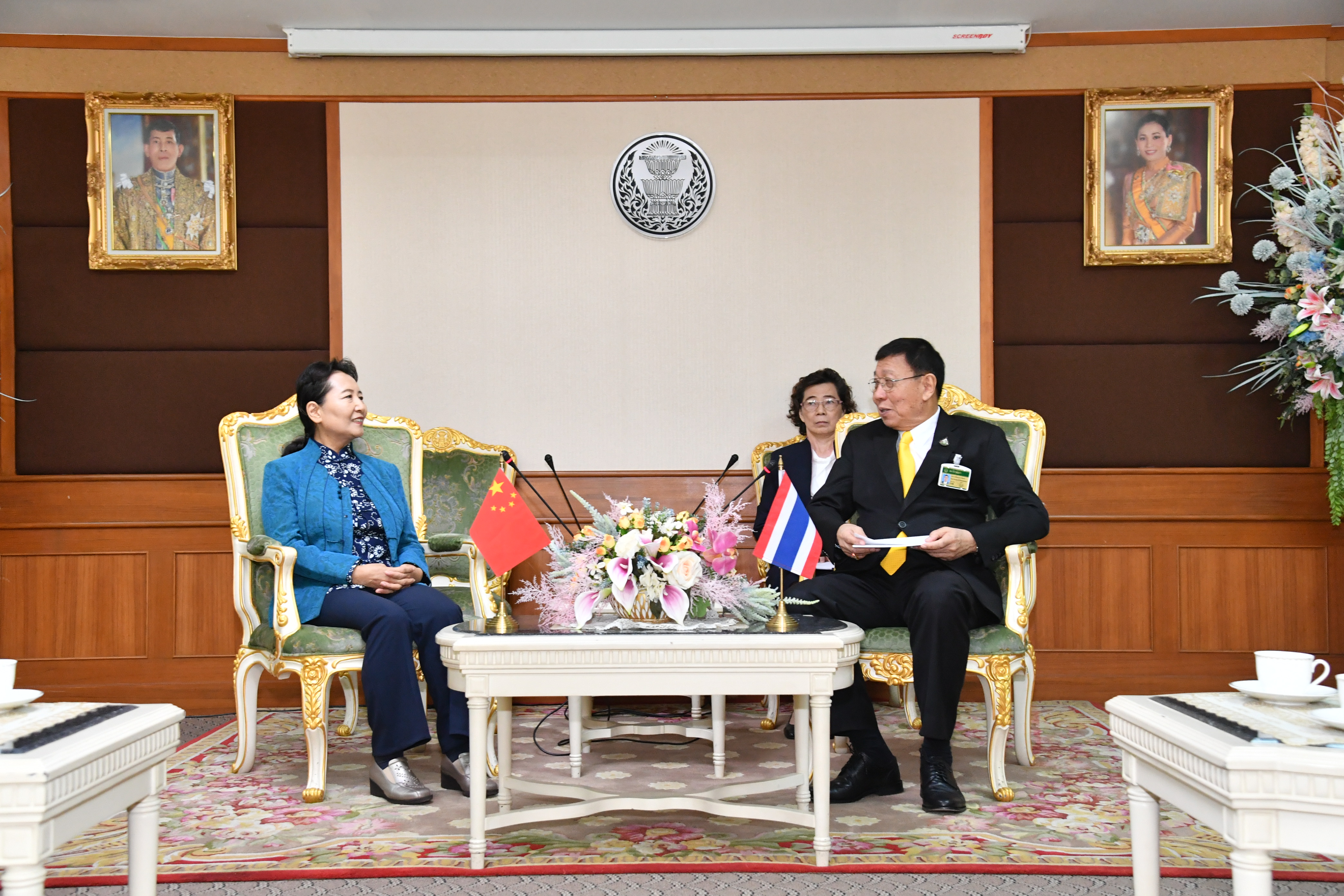 Madam Cui Yuying Chairwoman of the Fujian Provincial Committee of the CPPCC paid a courtesy call on the President of the Senate (11 September 2019)