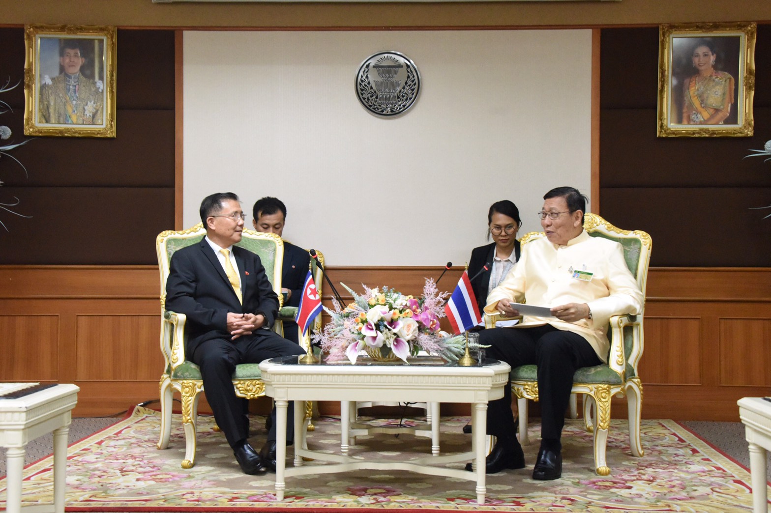 H.E. Mr. Kim Je Bong Ambassador of the Democratic People's Republic of Korea to Thailand Paid a Courtesy Call on the President of the Senate (18 December 2019)