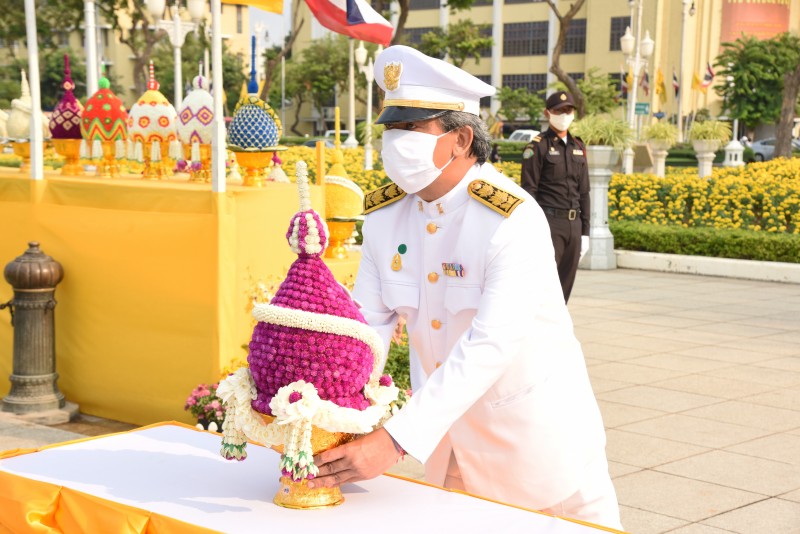 31 March 2020, at Maha Jessada Bodin Courtyard Pavillion, Wat Ratchanatdaram, Bangkok