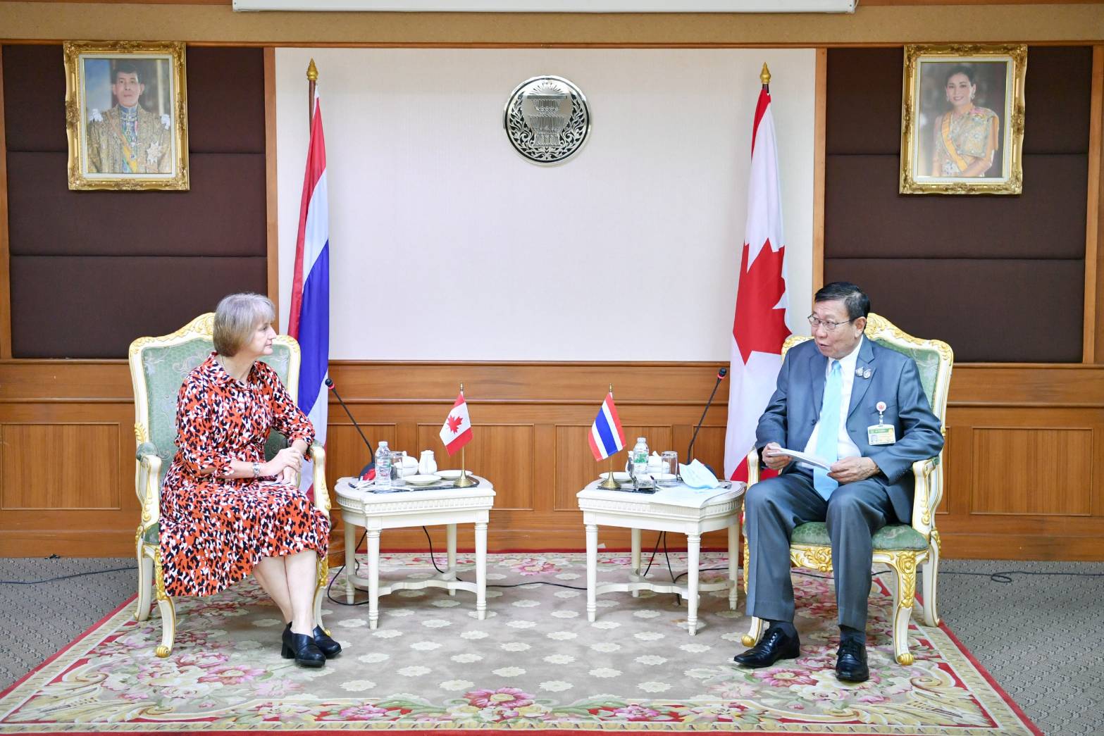 H.E. Mrs. Sarah Taylor, Ambassador of Canada to Thailand Paid a Courtesy Call on the President of the Senate (Thursday 20 August 2020)