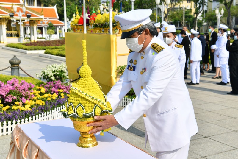 31 March 2021, at the Royal Monument, Maha Chetsadabodin Pavilion Court, Bangkok
