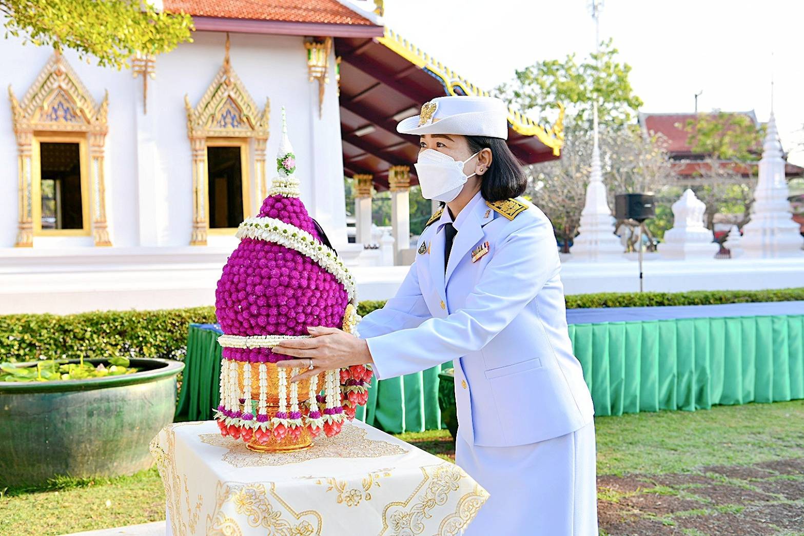 24 February 2022, at King Rama II Memorial Park, Amphawa District, Samut Songkhram Province