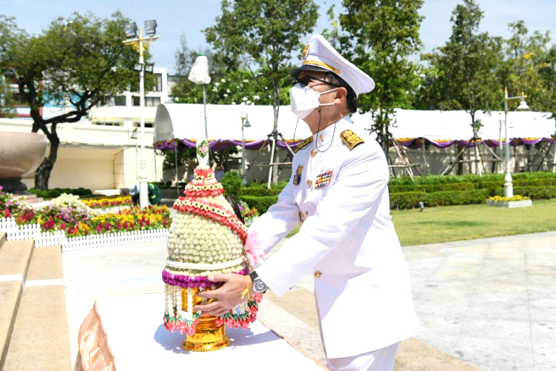 6 April 2022, at King Buddha Yodfa Chulaloke Monument, Phra Buddha Yodfa Bridge, Bangkok