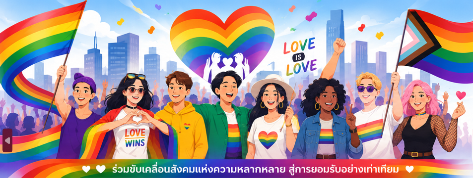 “Pride Month 2026” จากความหลากหลายสู่สังคมแห่งความเท่าเทียมและการยอมรับ